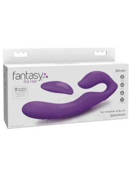 FFH Her Ultimate Strapless Dual System Vibrator, 9 Modes, Silicone, Purple