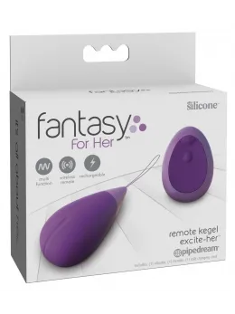 Fantasy For Her Remote Kegel Excite Her Purple Silicone Intimate Trainer