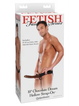 Pipedream FFS 10 Chocolate Dream Hollow Adjustable Strap-On 25 cm