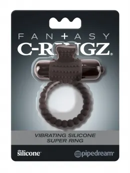 FCR Silicone System R Vibrating Ring with Stimulating Surface, 3.2 cm