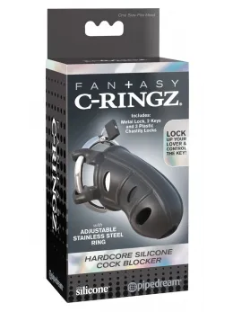FCR Hardcore Silicone Chastity Device with Adjustable Fit 9.5 cm