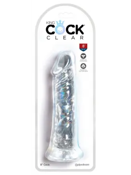 King Cock дилдо с вендуза, TPE, бежово, 21,8 см