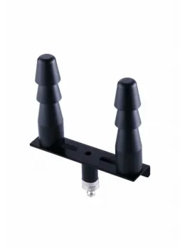 Hismith Double Vac-U-Lock Adapter - Dual Attachment System, Silver