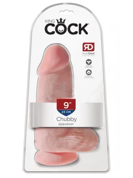 King Cock Chubby Light Anatomical Model with Suction Cup 22.9cm PVC
