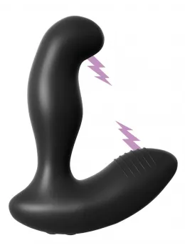 AFE Electro Stim Intimate Prostate Model Silicone Black 13.3cm