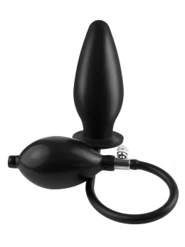 AFC Inflatable Silicone Plug - Adjustable Size, Black, 10.8 cm