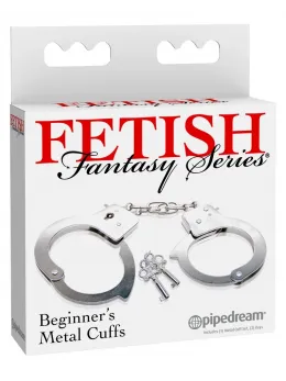 FFS Metal Restraint Cuffs with Adjustable Safety Lock - Silver Finish
