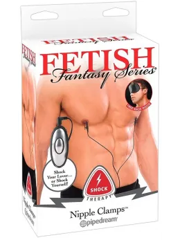 Fetish Fantasy Series Electro Stimulator Nipple Clamps Adjustable ABS/Metal