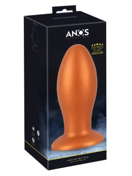 ANOS Soft XL Silicone Plug with Suction Cup, 16 cm, Black