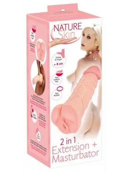 Nature Skin 2in1 Extension & Sleeve TPE 22.1cm Anatomical Model