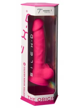 SilexD 7” Model 1 Premium Flexible Silicone Intimate Device, Beige