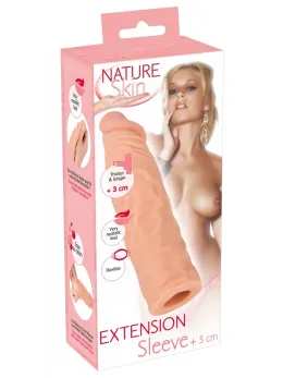Nature Skin анатомичен удължител за пенис, TPR, 19,5 см
