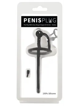You2Toys Silicone Urethral System with Removable Stopper 12.7 cm Black
