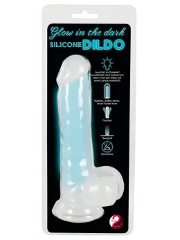 You2Toys Glow in the Dark Intimate Silicone Device 20.5cm Turquoise