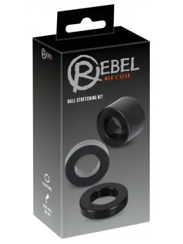 Rebel Ball Stretching Kit 3-Piece Set - Adjustable Silicone Rings