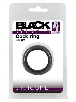 Black Velvets Silicone Support Ring 3.2 cm - Soft Touch, Flexible Fit