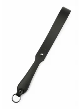 Genuine Leather Belt Slapper by Ouch! - Premium Black Impact Tool