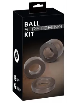 Rebel Adjustable Silicone Ring Set for Gentle Testicle Extension, 3 Sizes