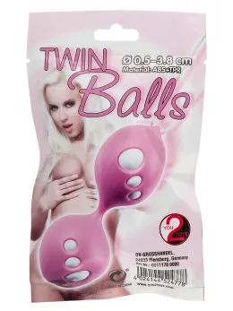 You2Toys Twin Balls - Strengthening System, 11 cm, Pink, 70 g