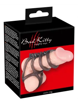 Bad Kitty Multi-Ring Support System Smoke Flexible TPE 7cm