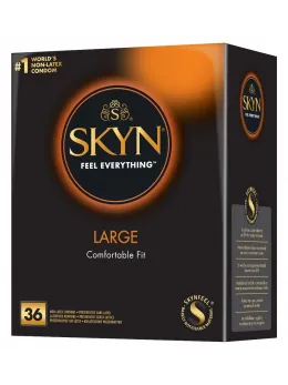Manix SKYN Large 36 pcs - Latex-Free Polyisoprene Condoms, Extra Comfort