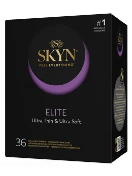 Manix SKYN Elite Ultra-Thin Polyisoprene Condoms 36-Pack Vegan Latex-Free