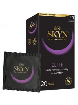 Manix SKYN Elite 20-Pack Ultra-Thin Polyisoprene Vegan Condoms