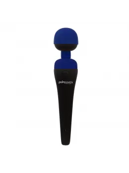 PalmPower Recharge Wand Massager Blue - Cordless Waterproof Model