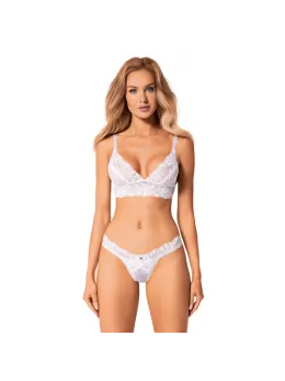 Obsessive Heavenlly 2-Piece Lingerie Set XS/S - Floral Mesh & Lace