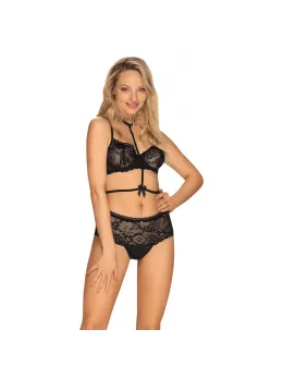 Obsessive Raquelia 2-Piece Black Lingerie Set S/M with Lace Details