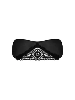 Obsessive Satinia Elegant Black Satin Mask Adjustable Fit