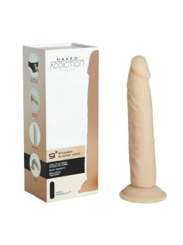 Naked Addiction Silicone Bendable System Dual Layer Vanilla 22.8cm