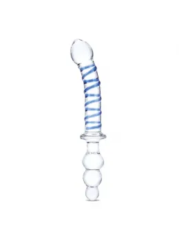 Glas Twister Glass Dual-Ended Intimate Device 23.5 cm Transparent