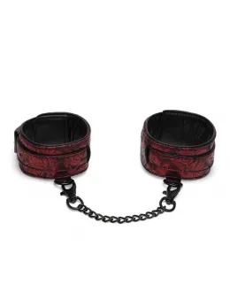 Fifty Shades of Grey Sweet Anticipation Ankle Cuffs Black/Red Adjustable