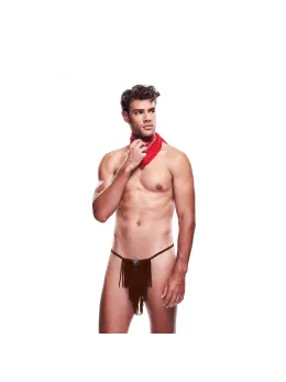 Envy Cowboy 2-Piece Costume Set with Fringe and Bandana M/L