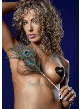 TABOOM Dona Peacock Tickler Rose Gold Ultra-Soft Feather Accessory