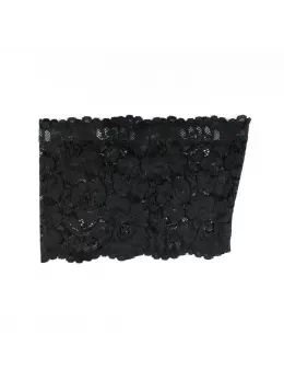 Bye Bra Thigh Bands Lace Black L - Seamless Anti-Friction Comfort