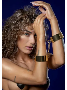 TABOOM Dona Wrist Cuffs Rose Gold - Elegant Metal Accessory