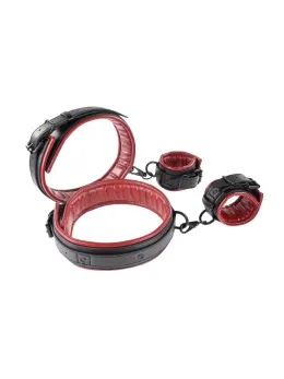 Sportsheets Saffron Thigh & Wrist Restraint Set, Adjustable Faux Leather