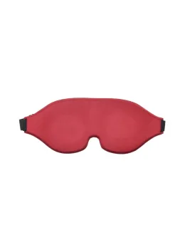 Sportsheets Saffron Blindfold - Adjustable Memory Foam Eye Mask, Black/Red