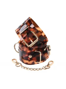 Sportsheets Amber Adjustable Hand Restraints Tortoiseshell Design
