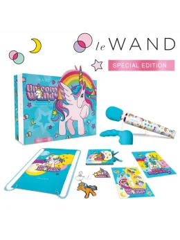 Le Wand Unicorn Wand Set - 8-Piece Vibrating Massager Kit, Rainbow Edition
