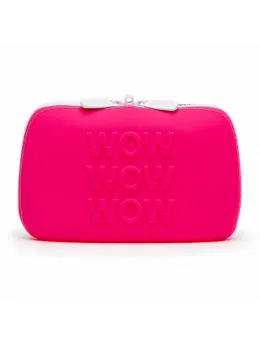 Happy Rabbit WOW Silicone Zip Storage Bag Small Pink 16.5x10.8x2.5cm