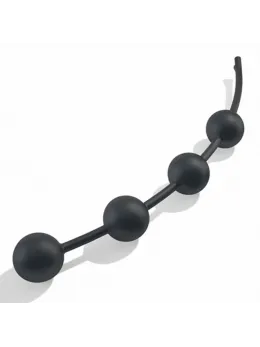 Mystim Booty Garland L E-Stim Intimate Bead Chain 40cm Black Silicone