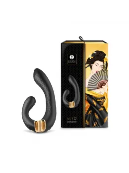 Shunga MIYO Black Dual Motor Silicone Intimate System 185mm