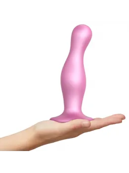 Strap-On-Me Curvy Metallic Sugar Pink L - Silicone Plug System