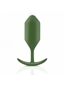 b-Vibe Snug Plug 4 Weighted Silicone Anal Model Army Green 257g 4.3x14cm