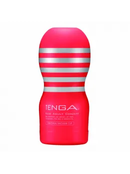 Tenga Original Vacuum Cup Medium Intimate Stimulation System Red-White