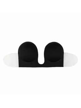 Bye Bra Seamless U-Style Bra Cup B Black - Strapless, Invisible Design