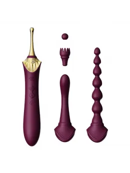 ZALO Bess 2 Velvet Purple Intimate Massager with Attachments, Heating